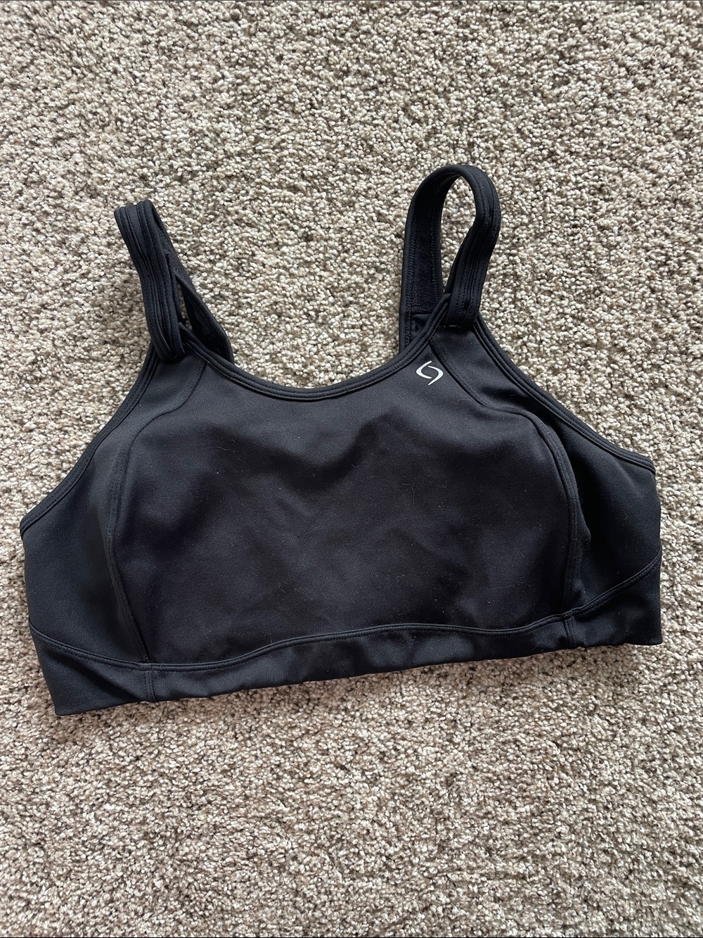 Brooks Moving Comfort Black Fiona Supportive Sports Bra 40D